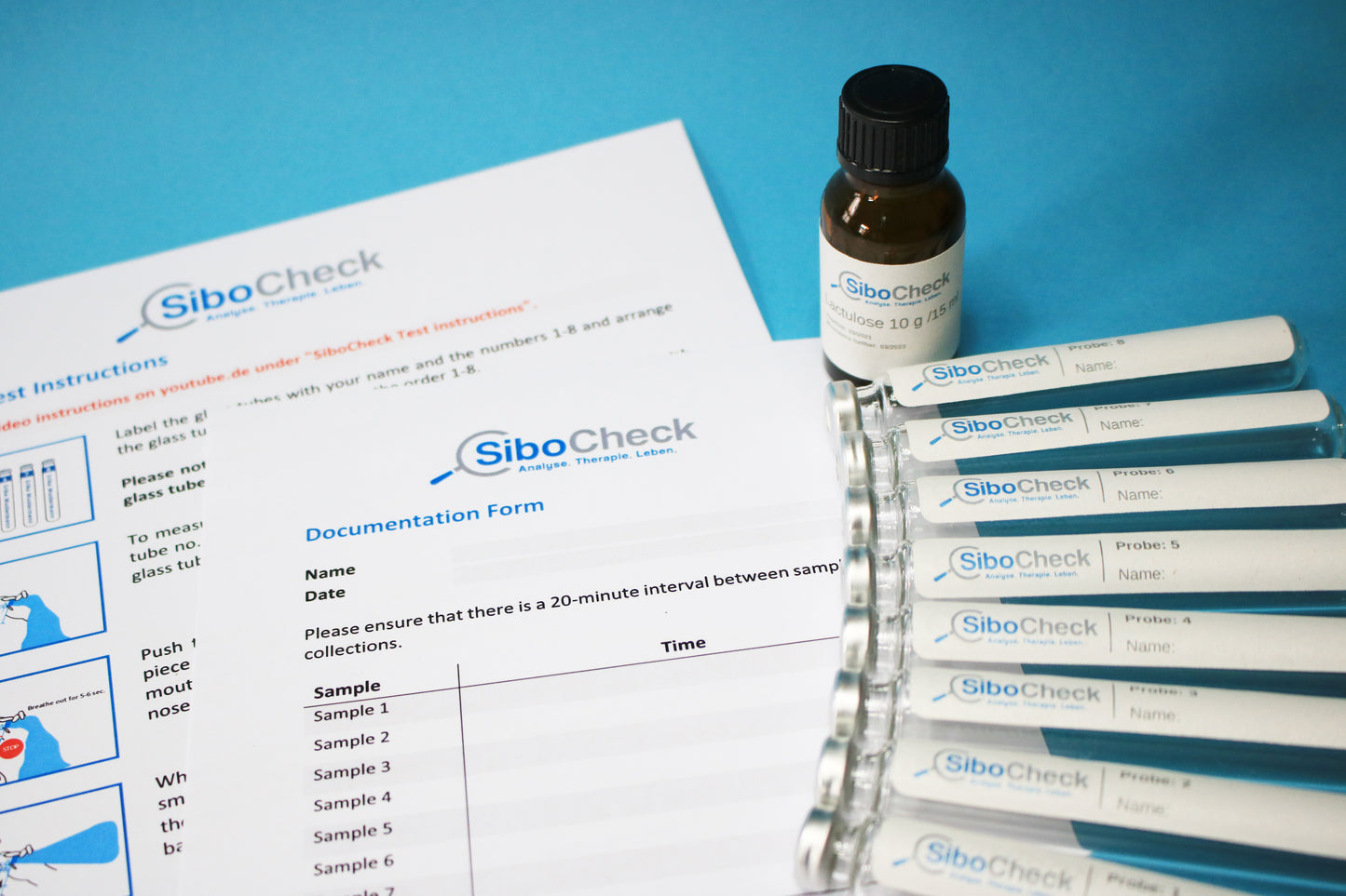 Sibocheck Atemgastest - 10 Proben - Methan + Wasserstoff